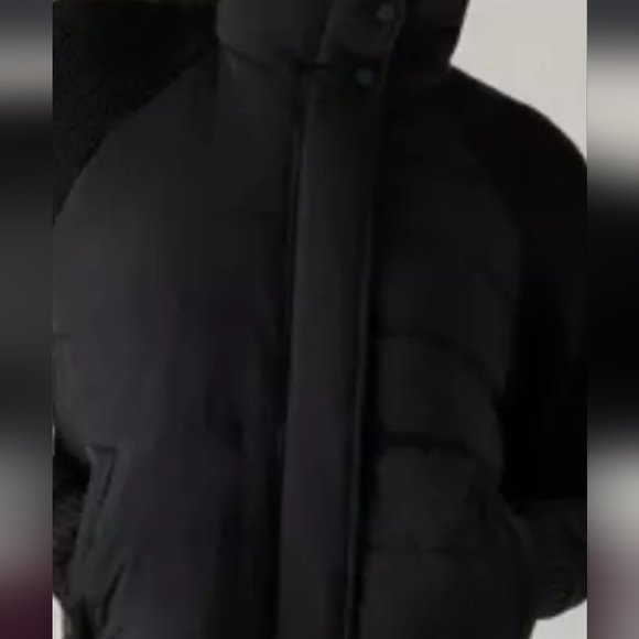 Athleta Incline Hybrid Jacket. Black. NWT. Size XL. Sweater Sleeves. - Picture 2 of 13